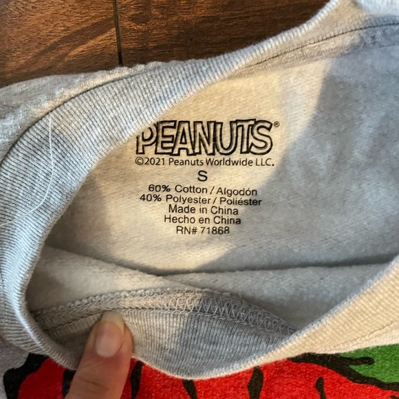 Peanuts Gray Sweatshirt in Great Condition - Picture 2 of 2